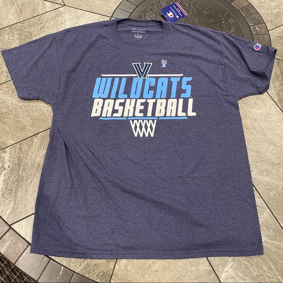 Villanova wildcats Hoops Short sleeve tee Gray Size Medium Nwt